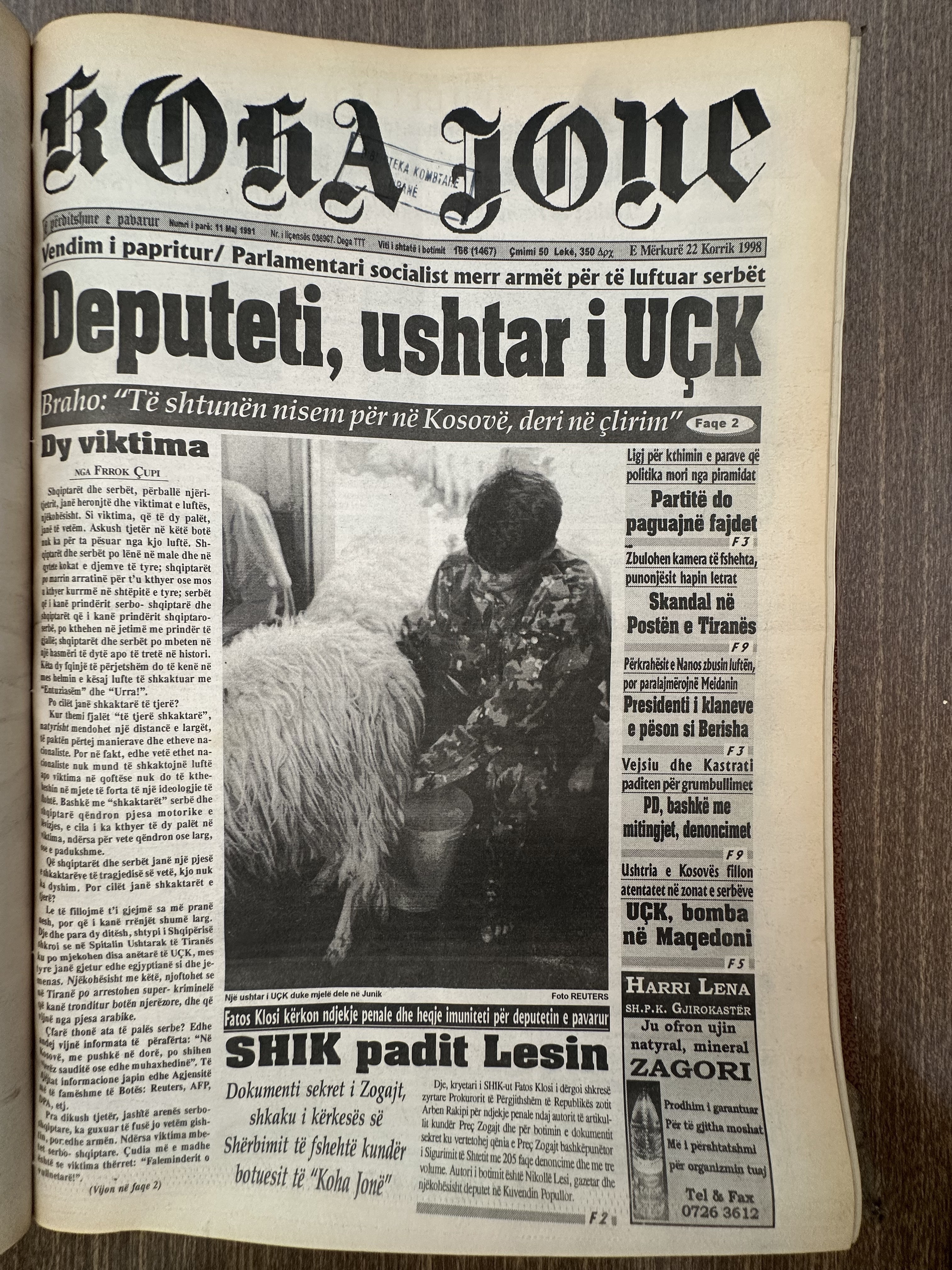 Koha Jonë 1998-07-22